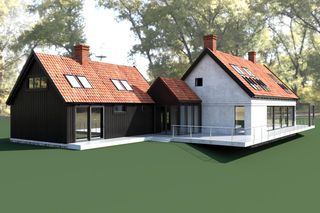 Dom w Szerokim Borze - wizualizacja