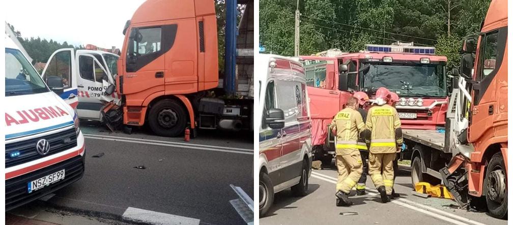 Nowiny. Śmiertelny wypadek na DK 57. Nie żyje kierowca dostawczego busa [ZDJĘCIA]