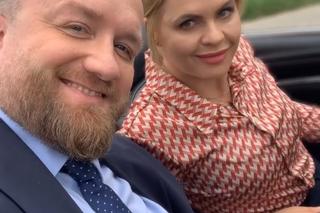 Przyjaciółki 22 sezon na planie. Anka (Magdalena Stużyńska), Paweł (Bartek Kasprzykowski)