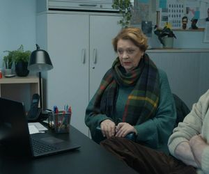 	Barwy szczęścia odc. 3202. Marcin Kodur (Oskar Stoczyński), Józefina Rawiczowa (Elżbieta Jarosik), Cezary (Marcel Opaliński)