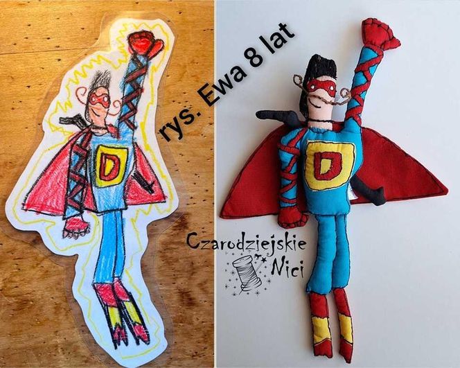 Maskotki inspirowane dziecięcymi rysunkami