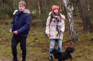 	M jak miłość odc. 1857. Kacper (Bartosz Ziewiec), Basia (Karina Woźniak)