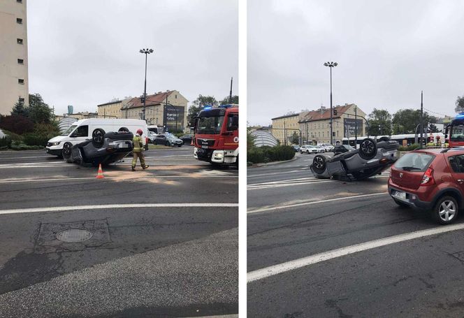 Przejazd ulicą 3 Maja był chwilowo zablokowany, jednak obecnie nie ma już utrudnień w ruchu