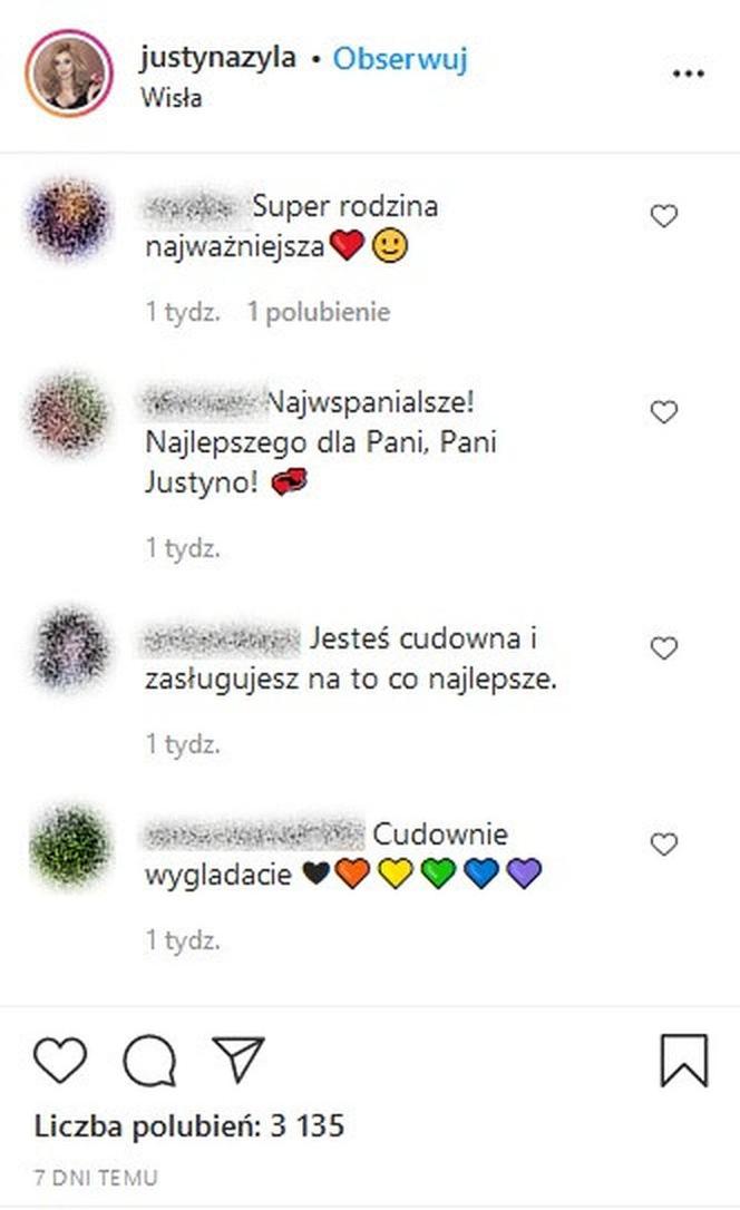 Justyna Żyła z komentarzami