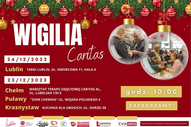 Wigilia Caritas - plakat wydarzenia