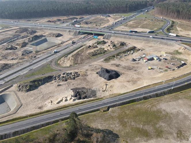 Przebudowa węzła Kijewo - kwiecień 2021