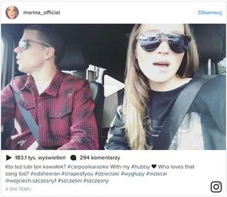 Marina i Wojciech Szczęsny śpiewają Eda Sheerana! [VIDEO]