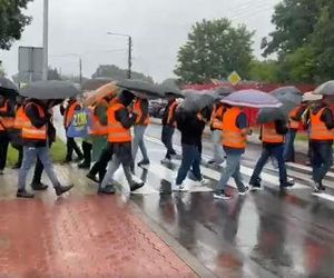 Protest maszynistów kolejowych w Śląskiem