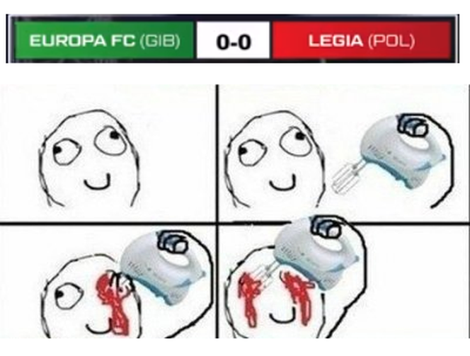 Memy po meczu Europa FC - Legia Warszawa