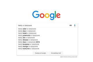 Rzeszów w Google