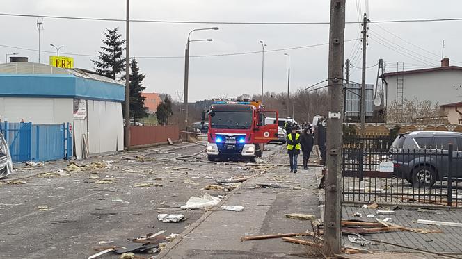 Potężny wybuch przy ul. Łowickiej w Bydgoszczy