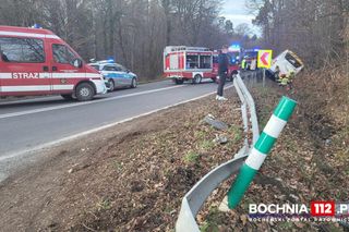Poważny wypadek autobusu zastępczego transportu kolejowego