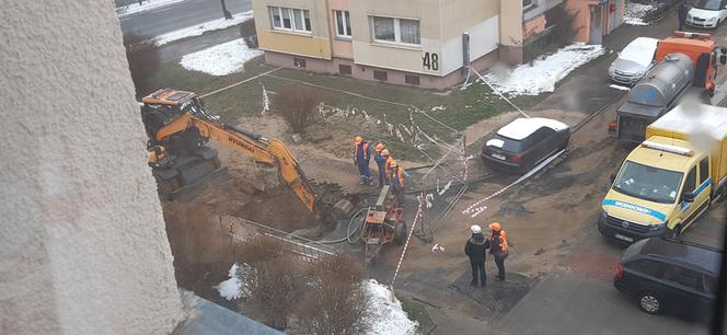 Wielka awaria wodociągowa na Retkini