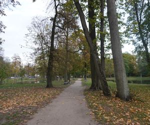 Park Lubomirskich w Białymstoku jesienią 