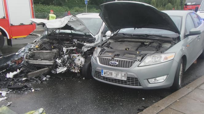 Wypadek na Wisłostradzie