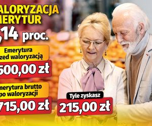 Waloryzacja emerytur 6,14 proc.