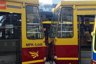 Łódź. Zderzenie dwóch tramwajów w czwartek, 13 listopada. 12 osób poszkodowanych [ZDJĘCIA].