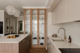 Beżowe mieszkanie w stylu vintage