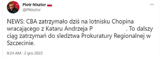 Andrzej P. zatrzymany