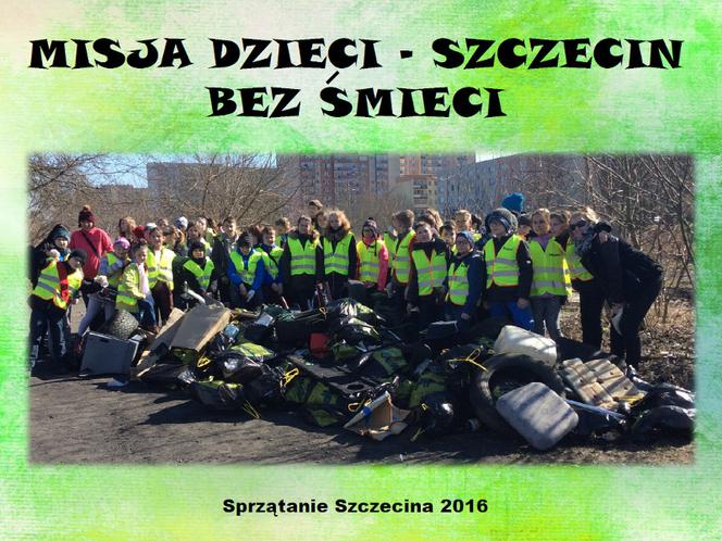 Misja dzieci - Szczecin bez śmieci, czyli wspólne sprzątanie miasta z urzędnikami