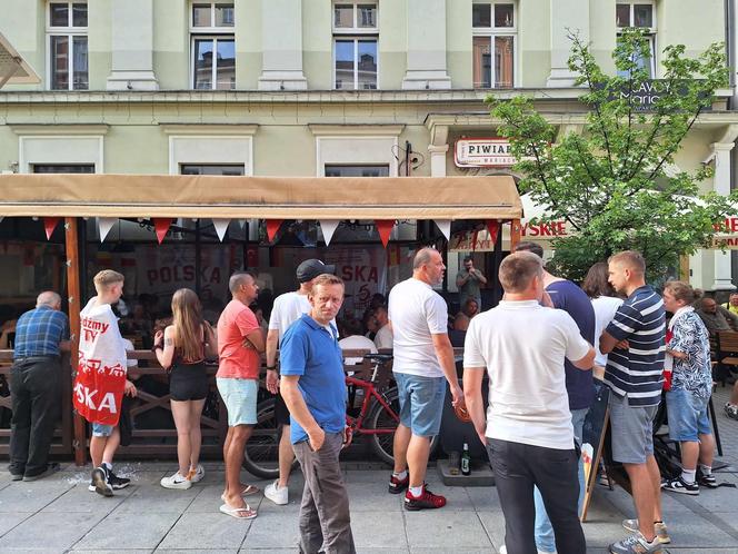 Euro 2024. Mecz Polska - Austria. Tak bawili się kibice na Mariackiej w Katowicach 