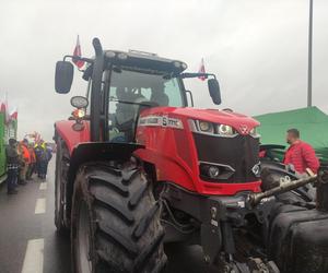 Protest rolników w Elblągu na S7