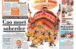 Okładka De Telegraaf na mecz Holandia - Meksyk