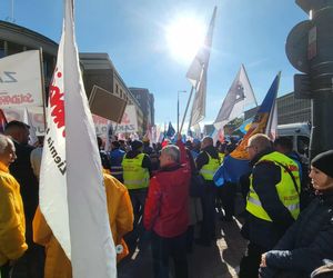Protest kolejarzy Warszawa 15.10.2025