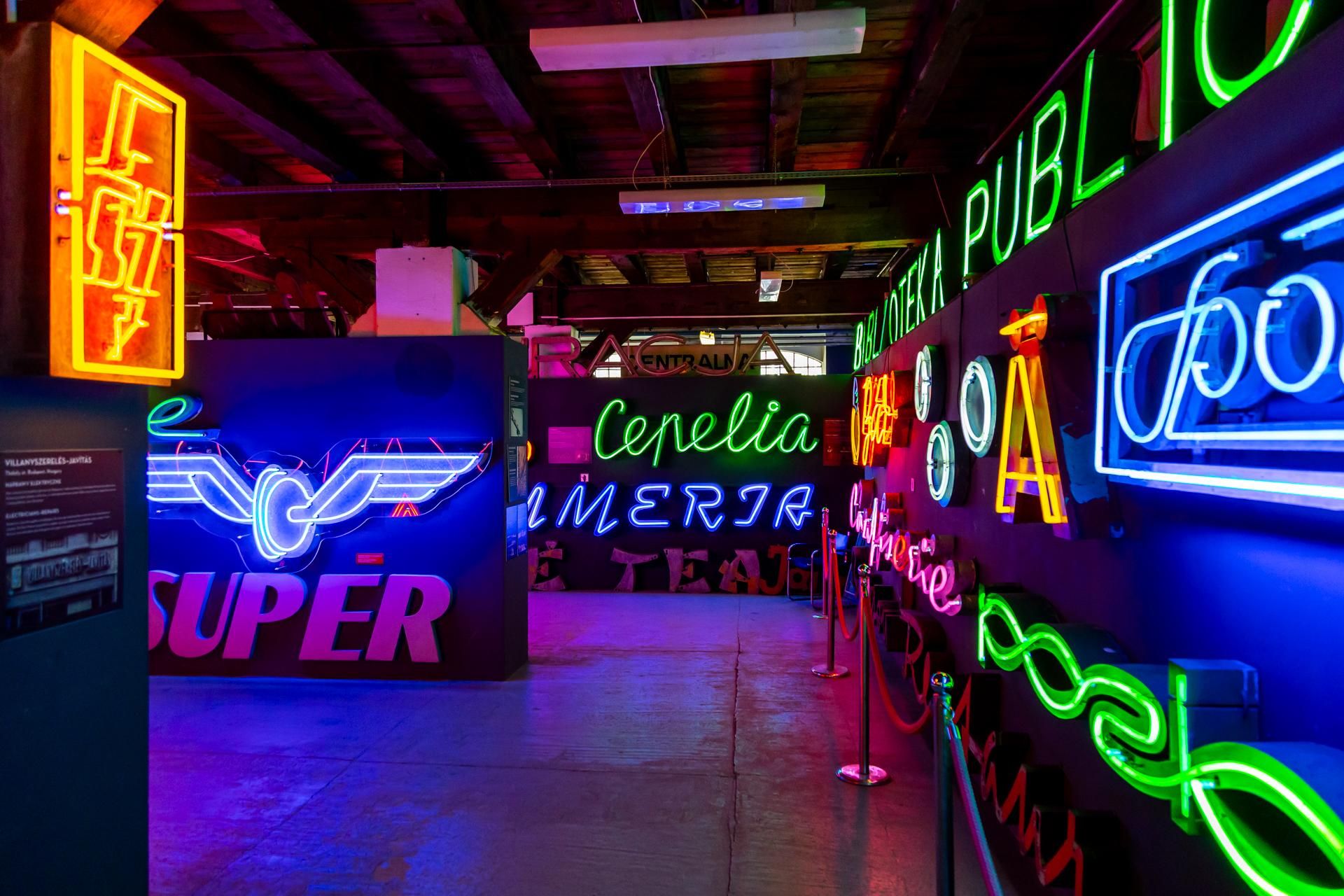 Neony z Muzeum Neonów w Warszawie