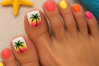 Modny pedicure na lato 2025. Nie tylko french i pastele są na topie
