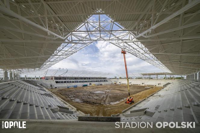Stadion Opolski w budowie. Najnowsze zdjęcia