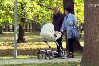 M jak miłość odc. 1199. Marysia (Małgorzata Pieńkowska), Robert Bilski (Zbigniew Stryj)