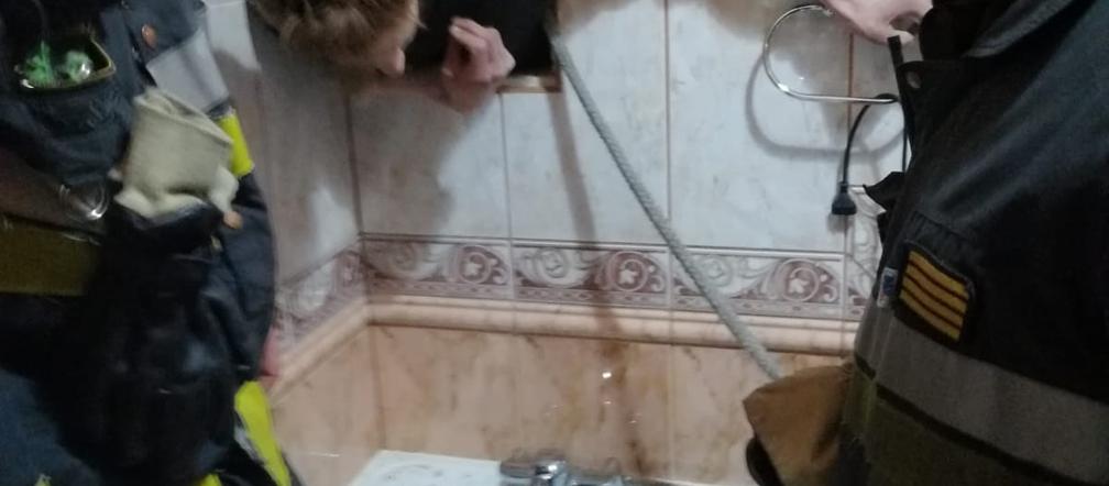 Niecodzienna interwencja strażaków przy ul. Witkiewicza w Szczecinie