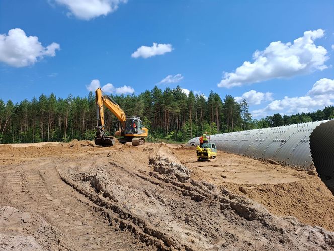 Budowa S74 Kielce - Mniów. Lipiec 2025