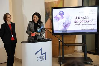 Konferencja prasowa zapowiadająca nową wystawę w Muzuem Narodowy w Lublinie - „Co babie do pędzla?!”