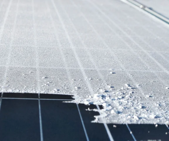 Niepokoi Cię śnieg na panelach fotowoltaicznych? Odśnieżać je czy nie?