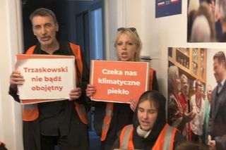 Ostatnie Pokolenie okupuje siedzibę sztabu Rafała Trzaskowskiego w Warszawie