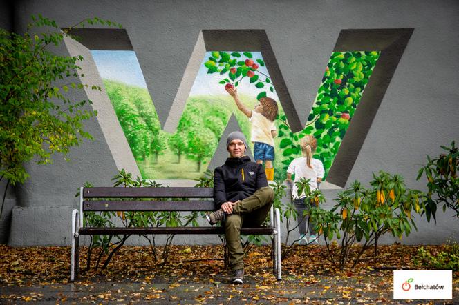 Powstał nowy mural w samym centrum Bełchatowa. Nawiązuje do symboliki miasta