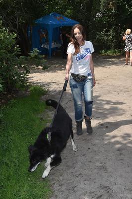 Agnieszka Włodarczyk i pieski