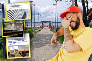 Szczecińskie kąpielisko stało się memem. Z absurdalnych ławek śmieje się już cała Polska