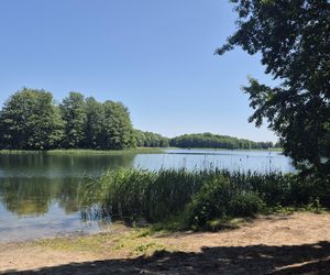 To jedno z największych jezior w Olsztynie. Kusi turystów piaszczystymi plażami