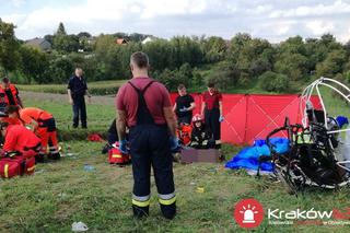 Tragiczny wypadek motolotni pod Krakowem. Są wstępne wyniki śledztwa