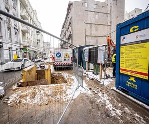 W centrum Łodzi powstają wielopoziomowe parkingi