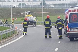 Makabryczny wypadek motocyklisty na S2 