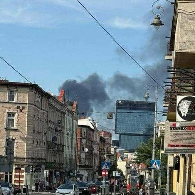 Pożar w Siemianowicach Śląskich