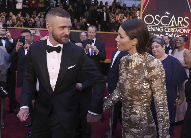 Justin Timberlake i Jessica Biel na gali Oscary 2017