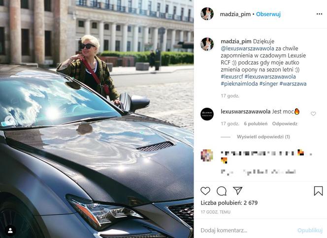 Magda Narożna z Pięknych i Młodych i jej samochód
