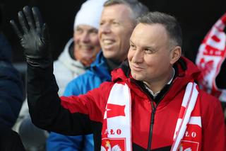 Prezydent Duda kibicował polskim skoczkom podczas PŚ w Zakopanem