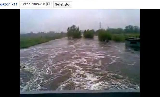 Powódź w Częstochowie, Warta - tama na Bugaju