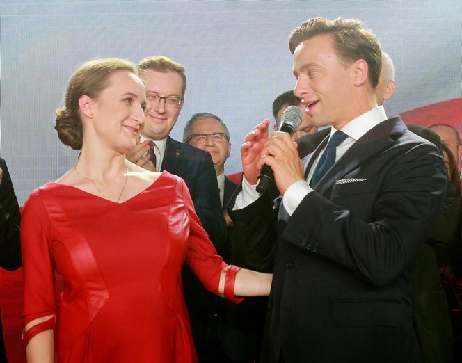 Krzysztof Bosak z żoną Kariną